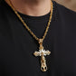 ✨🔥 KÖP 2 - FÅ 1 GRATIS! ⏳ Sankt Jesus-hänge - Elegant design i rostfritt stål, symbol för tro och skydd, perfekt som present 📿✨