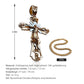 ✨🔥 KÖP 2 - FÅ 1 GRATIS! ⏳ Sankt Jesus-hänge - Elegant design i rostfritt stål, symbol för tro och skydd, perfekt som present 📿✨