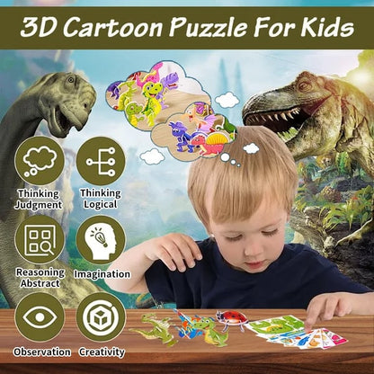 🔥Hot Sale-50% rabatt🔥Educational 3D Cartoon Puzzle🧩