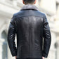 🎁[Perfect Gift]  Men's Waterproof Winter PU Leather Jacket 🌧️🧥: A Lifetime of Warmth for Seniors! ❄️✨