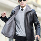 🎁[Perfect Gift]  Men's Waterproof Winter PU Leather Jacket 🌧️🧥: A Lifetime of Warmth for Seniors! ❄️✨