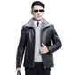 🎁[Perfect Gift]  Men's Waterproof Winter PU Leather Jacket 🌧️🧥: A Lifetime of Warmth for Seniors! ❄️✨
