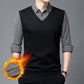 Men’s Cozy Faux Two-Piece Plush-Lined Shirt