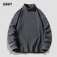 Soft Warm Non-Pilling Mockneck Solid Color Top
