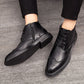 Men's Lace-Up Carved Wingtip Brogue Boots