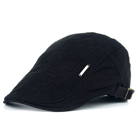 Adjustable Breathable Flat Cap for Men