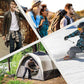 [Warm gift] Quilted lined plaid jacket with hood for men