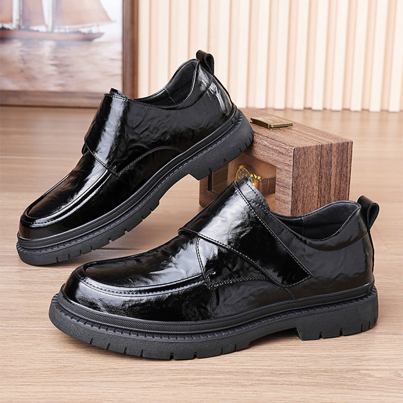 Men’s Business Casual Black Artificial Leather Shoes