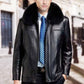 Men's Vintage Lapel Full Zip Jacket