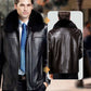 Men's Vintage Lapel Full Zip Jacket