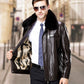 Men's Vintage Lapel Full Zip Jacket