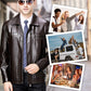 Men's Vintage Lapel Full Zip Jacket