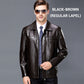 Men's Vintage Lapel Full Zip Jacket