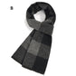 Men's Classic Warm Soft Plaid Scarf