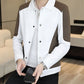 Stylish Lapel Snap Jacket with Pockets