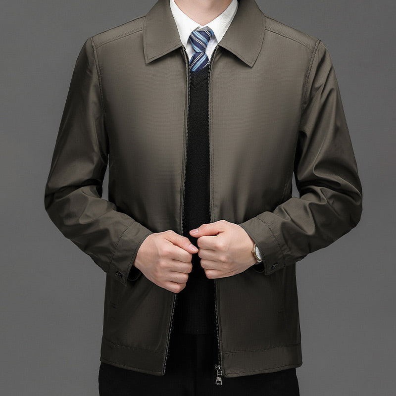 Men's Windproof Lapel Zipper Jacket