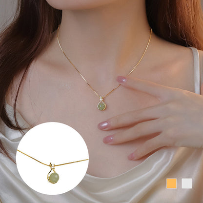 ✨Lucky gift for mom✨Elegant Hetian Jade Pendant Necklace