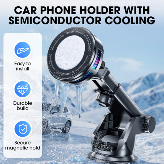 ✨ Car Phone Holder with Semiconductor Cooling🔥