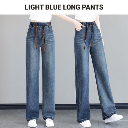 (🔥Hot Sale-50% rabatt) Kvinnors högmidjade rakben-jeans