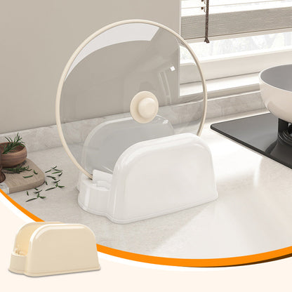 Multifunktionell kökspanna med lock och förvaringsställ