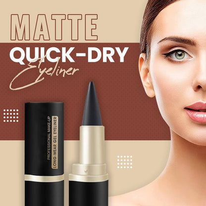 💋 KÖP 1, FÅ 1 GRATIS! ⚡ Matt Quick-Dry Eyeliner – Ultra-Resistent, Precist Penseldrag & 24H Hållbarhet ✨