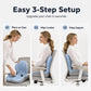 💺 Ergonomiczna poduszka do siedzenia z podparciem lędźwiowym – wygodna i miękka